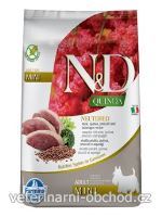 Psi - krmivo - N&D Quinoa DOG Neutered Adult Mini Duck&Broccoli